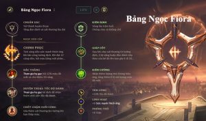 Top 17 bảng ngọc fiora hay nhất 2022