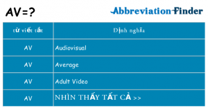 Top 17 av là gì hay nhất 2022