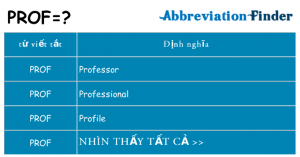 Top 18 prof la gi hay nhất 2022